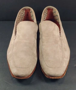 FRATELLI ROSSETTI HERREN BEIGE VELOURSLEDER ITALIENISCHES LEDER HALBSCHUHE (GR. 8) - Bild 1 von 7