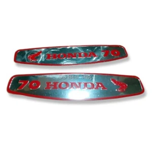 Sticker Emblems Honda C70 C 70 Decal Side Cover Gas Tank VINTAGE Wing Super cub - Bild 1 von 4