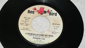 Shangri-Las - You Can Never Go Home Any More - Red Bird RB 10-043 - PROMO / M- - Picture 1 of 2