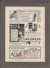 1897 HEFFELFINGER SHOES Magazine AD~North Star/Minneapolis~WINTON/Acme BICYCLE