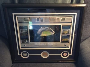 New York Yankees Stadium Timeline Collage w/ Authentic Dirt | Steiner CoA - Picture 1 of 12