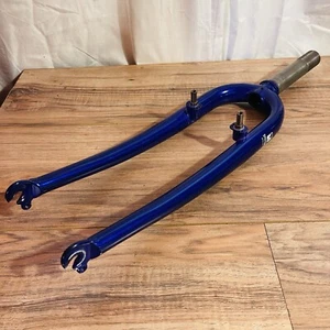 1993 Trek System 3 Tange Butted Chromoly MTB Fork 1 1/8 Threaded 26 132 Ice Blue - Picture 1 of 14