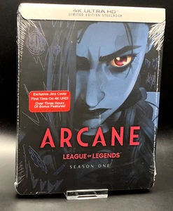 ARCANE LEAGUE OF LEGENDS SEASON ONE 4K UHD BLURAY STEELBOOK ** NEW & SEALED! ** - Picture 1 of 17