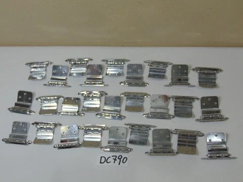 Bright Chrome Semi Concealed Hinges Cabinet Doors Vintage 1960s Lot Of 27 Used Cover