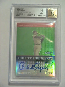 2004 Finest Moments Orlando Cepeda San Francisco Giants BGS 9 MINT Auto - Bild 1 von 2