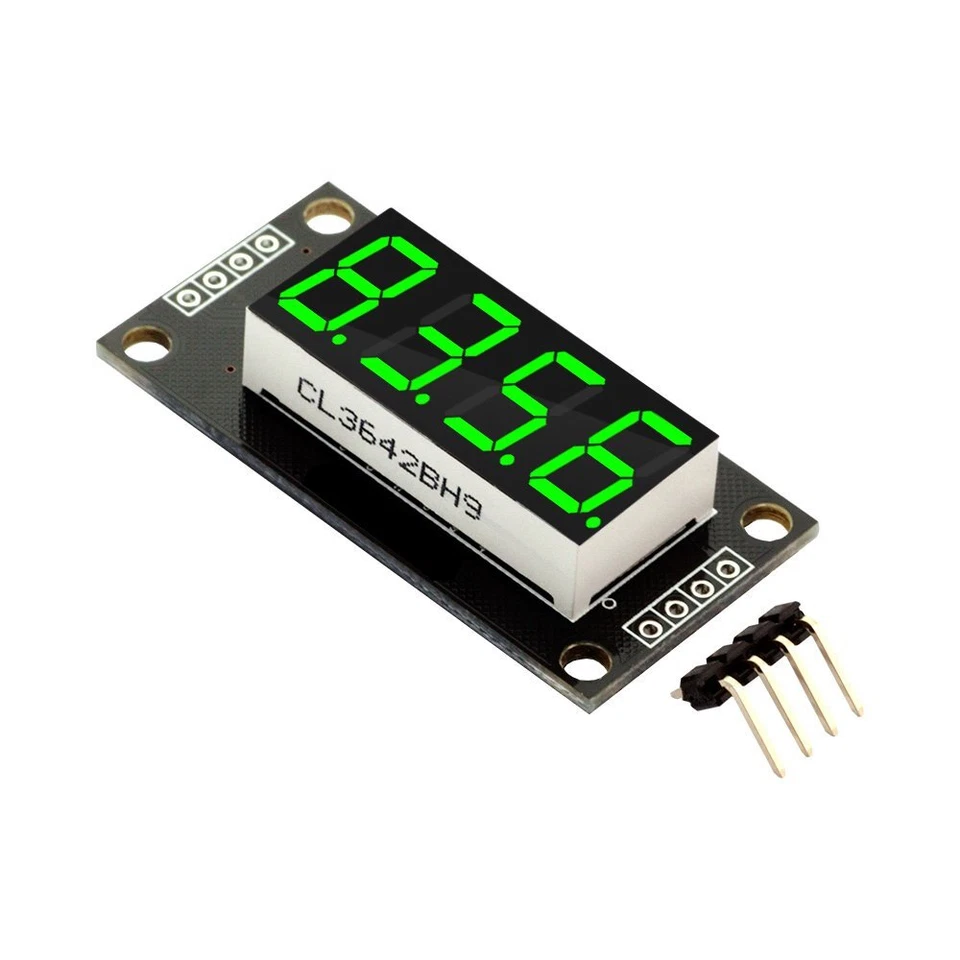 0.36" TM1637 Green 7-Segment 4-digit Digital Tube LED Display Module For Arduino - Image 1 of 1