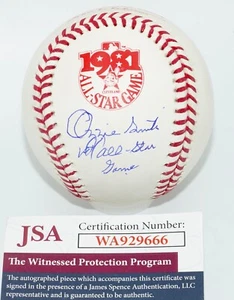 OZZIE SMITH "1st All-Star Game" Signed 81 ASG Logo BASEBALL + JSA wit COA W9666 - Picture 1 of 4