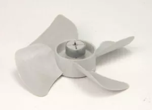 Lot of 2 - THORGREN 250 Grey Fan Blade, CCW, 2-1/2" Diameter, 1/8" Shaft - Picture 1 of 3