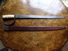 Shortened Revolutionary War or Later Sword made into Knife with Scabbard