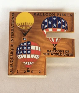 Albuquerque Balloon Fiesta 2002 ""Balloons Of The World Unite"" Pin Coleccionable - Imagen 1 de 3