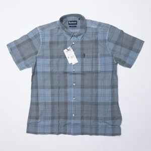 Barbour Men Tartan Summer Button Down Pigment Blue Size M - Picture 1 of 5