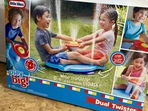 Little Tikes Fun Zone Dual Twister Wet Or Dry-In Or Out- Fun For 2! *BRAND NEW* - Picture 1 of 8