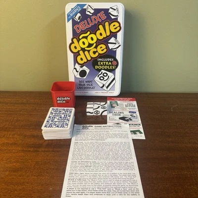 Doodle Dice Deluxe Game COMPLETE Jax 2005 Makers of Sequence Family Kids - Image 1 of 4