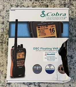 Cobra MRHH600FLTGPSBT Marine VHF Radio - w/ Built-In GPS & Bluetooth Wireless - Zdjęcie 1 z 5