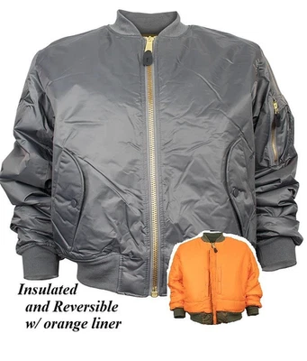 4XL MA1 Flight Jacket Fox Outdoor Insulated Reversible # 60-19 XXXXL - Image 1 of 2