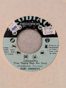 NORTHERN Ruby Andrews Casanova / I Just Don't Believe It Zodiac 1004 1967 VG+ - Picture 1 of 2