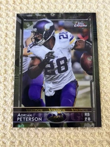 2015 Topps Chrome Mini Camo Refractor Adrian Peterson /99 Minnesota Vikings - Bild 1 von 2