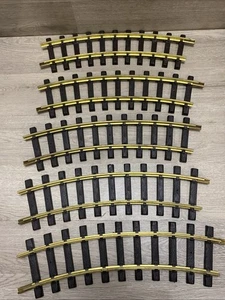 (5) Aristo-Craft Spur G massiv Messing gebogen Zug Gleisstücke - #11100 / 600mm - Bild 1 von 6