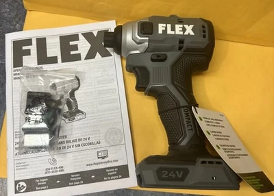 FLEX FX1331 24V 1/4 ШЕСТИГРАННЫЙ КОМПАКТНЫЙ БЕСЩЕТОЧНЫЙ БЕСПРОВОДНОЙ УДАРНЫЙ ИНСТРУМЕНТ ТОЛЬКО НОВЫЙ - Изображение 1 из 4