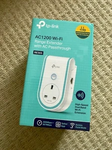 New - TP-Link RE365 AC1200 Mesh Wi-Fi Range Extender Booster with AC Passthrough - Picture 1 of 4