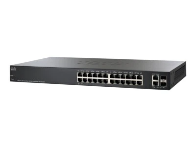 Cisco SF220-24P 24-Port Managed PoE+ Switch w/ 2 Gigabit SFP Rack-Mountable - Image 1 of 4