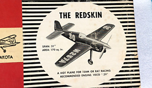 Veco  'The Redskin' Vintage Model Plane Kit 31" WS - New in Box
