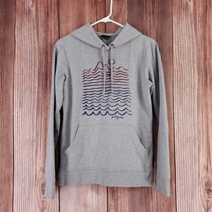 *FLAWS* Patagonia Womens Size Small Gray Wavy Maybe Ahnya Hoody Sweatshirt 39562 - Picture 1 of 13