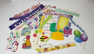 Scrapbooking Set, Karton, Basteln, Sticker, Geburtstag, Stanzformen, Wundertüte - Bild 1 von 3