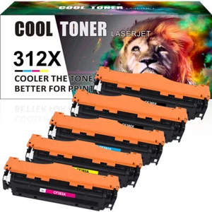 5PK CF380A 312A Toner Compatible With HP CF380X LaserJet Pro MFP M476dn M476dw - Picture 1 of 7