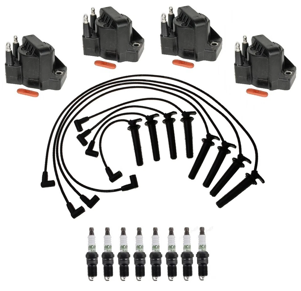 Kit de cables de encendido 4 bobinas 8 bujías ACDelco para Oldsmobile Aurora Caddy V8 Foto 1 de 1