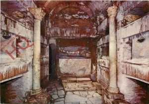 Postal foto~ Catacumba Di S. Callisto, cripta del Papa - Imagen 1 de 2