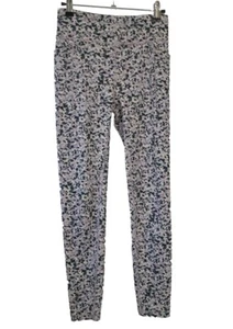 Athleta Girl Leggings Girls XL/14 Pink Green Cream Stash Your Treasures Tight - Picture 1 of 10