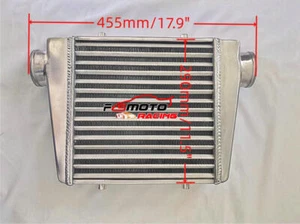 460×290×70mm FMIC Aluminum Universal Turbo Intercooler Inlet Outlet 76mm 3" Pipe - Picture 1 of 5