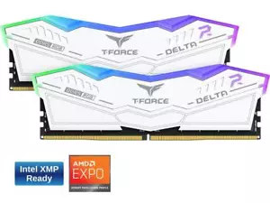 Team T-Force Delta RGB 32GB (2 x 16GB) 288-Pin PC RAM DDR5 6400 (PC5 51200) - Picture 1 of 5