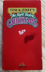 Tom and Jerrys Night Before Christmas VHS Tape 1991 Vintage Y2K Holiday Tested* - Picture 1 of 11