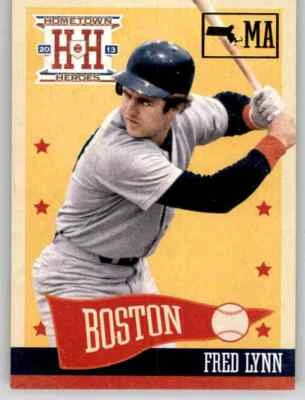 2013 Hometown Heroes State Fred Lynn Parallel Insert MLB PWE Red Sox #10 - Image 1 of 2