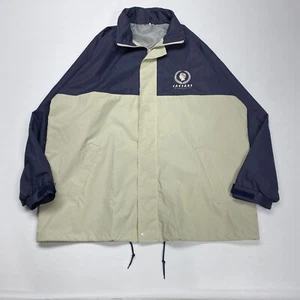 Caesars Atlantic City Mens Windbreaker 2XL Gray Navy Zip Up Casino City Beach - Picture 1 of 10