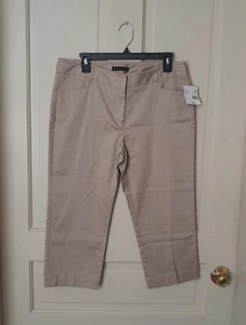 Nuevo con etiquetas (Precio de venta sugerido por el fabricante $ 34) apóstrofe talla 10 corte satén perfecto caqui capri - Imagen 1 de 12