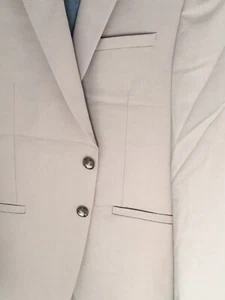 M&S Autograph Wool Rich Blend Slim Fit Neutral Suit 38M / Trouser 34/31 - Picture 1 of 14