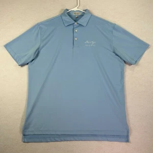 Peter Millar Mens Shirt XL* Blue Summer Comfort Golf Polo Performance Stretch - Picture 1 of 10