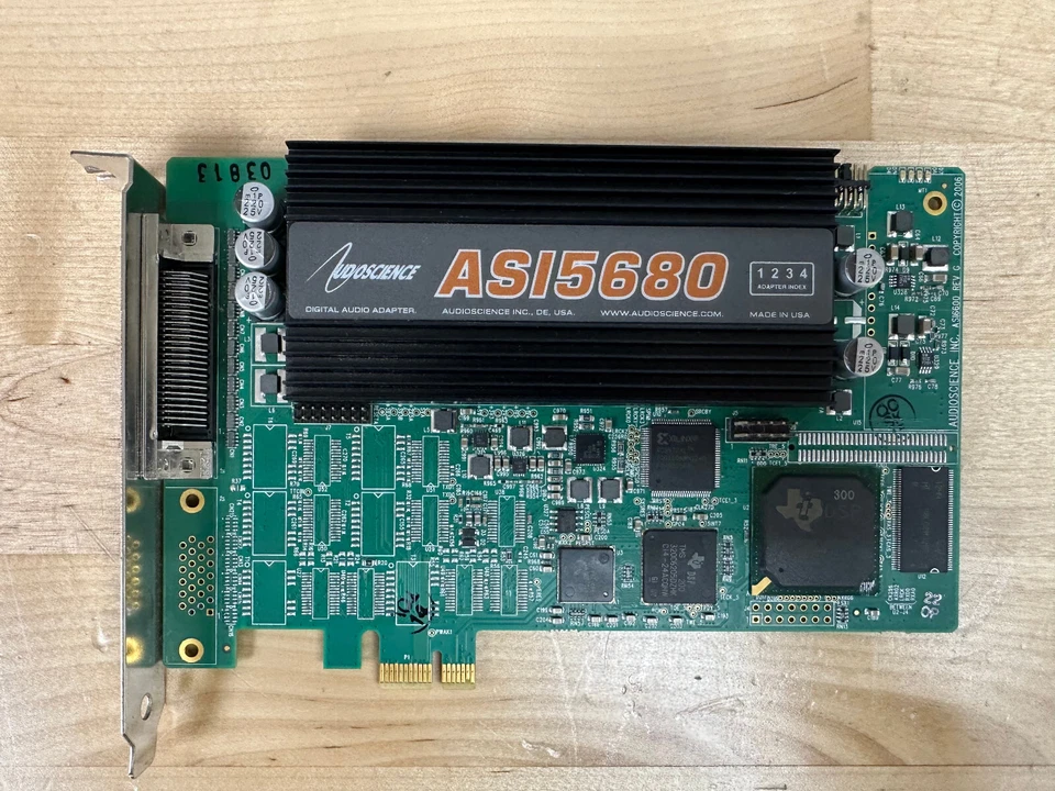 AudioScience ASI5680 Balanced Analog Multichannel Broadcast Sound Card 8 Channel - Image 1 of 1