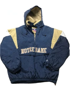 MAJESTIC XL Notre Dame Lucha Irlandés Pullover Abrigo Chaqueta con Capucha Invierno - Imagen 1 de 9