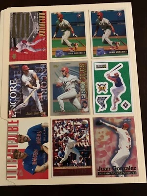 Juan Gonzalez 1990-2004 Inserts Parallels Oddballs NM-MT Texas Rangers You Pick! - Image 1 of 4