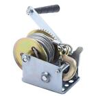 Hand Winch With 27Ft Steel Wire Rope 600 Lbs - Hand Crank Winch - Towing Winc...