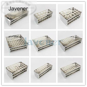Various Diam x Holes Stainless Steel Test Tube Rack Holder Science Lab Stroge - Picture 1 of 5