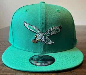 Philadelphia Eagles New Era Throwback 9FIFTY Snapback Hat Men's NFL Mike Trout - Picture 1 of 4