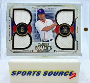 Xander Bogaerts 2015 Colección Museo Topps Oro/25 #PPQR-XB Parche Cuádruple - Imagen 1 de 2