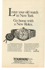 Anuncio de reloj Tourneau Rolex 1989 - Imagen 1 de 1