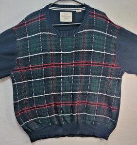 Original Weatherproof Vintage Pullover Sweater Blue/Multicolor 2XL - Picture 1 of 7