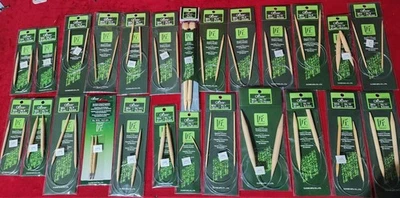 Clover Takumi Premium Bambú Circular Agujas de Tejer 25 LOTE Todas Diferentes! WOW Foto 1 de 4